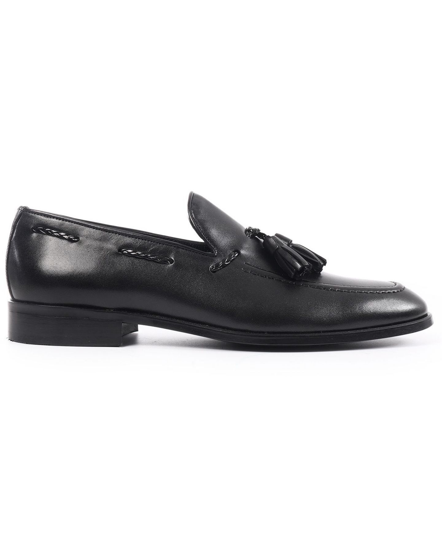 Мужские туфли VELLAPAIS Fairfield Tassel Slip-On, цвет: Чёрный — фото 2