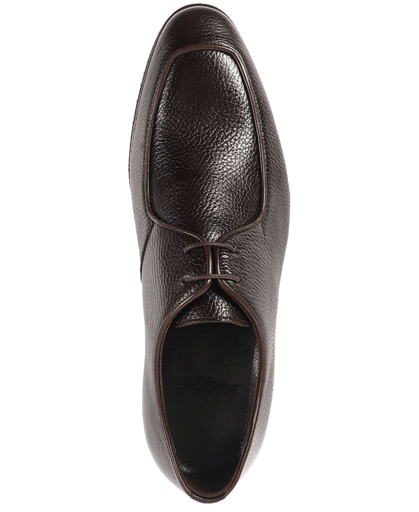 Мужские туфли VELLAPAIS Moore Derby Lace-Up Dress Shoes, цвет: Тёмный коричневый — фото 4