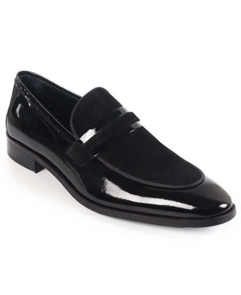 Мужские туфли VELLAPAIS Balerion Slip-On Dress Loafers, цвет: Чёрный