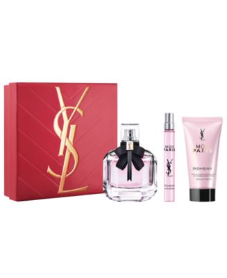 YvesSaintLaurent MonParisボディローション3本セット Yves Saint Laurent 3-Pc. Mon Paris Eau de Parfum and Body Lotion