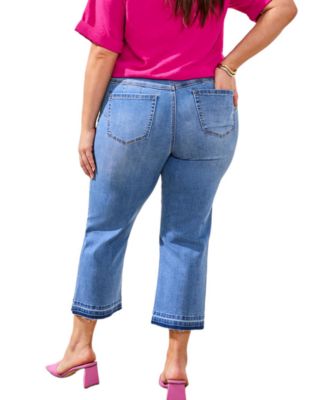 Plus Size Sophia Curvy Micro Flare Jeans
