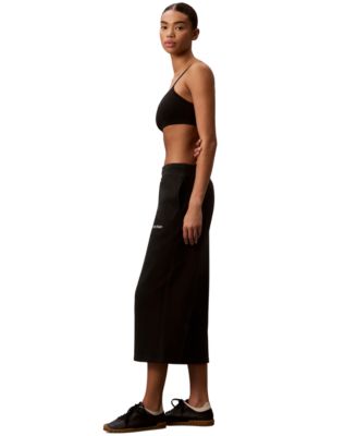 Women's Brushed Cropped Wide-Leg Sweatpants