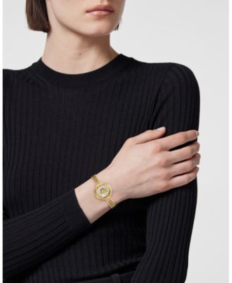 Women's Medusa Eclipse IP Yellow Gold Bracelet Watch, 28mm