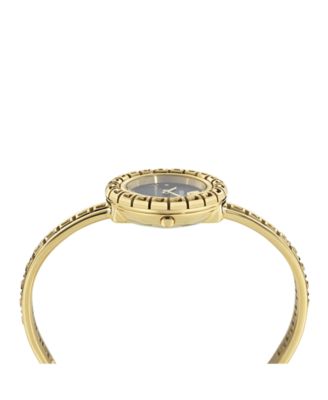 Women's Greca Pendant IP Yellow Gold Bracelet Watch, 28mm
