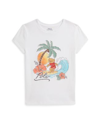 Girls' 7-16 Polo Bear Cotton Jersey T-Shirt