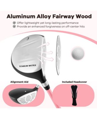 38" Junior #3 Fairway Wood, 165CC, Fiberglass Shaft, Ages 11-14