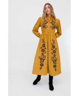 Women's Puglia Corduroy Midi Dress