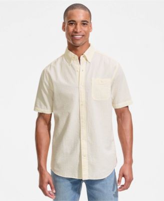 Men's Short Sleeve Seersucker Shirt
