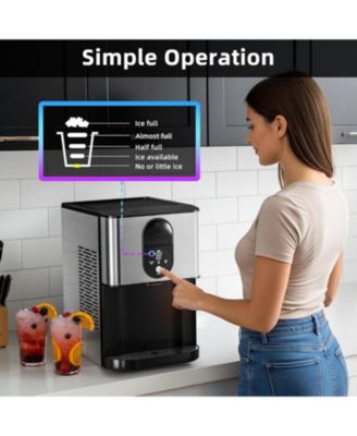 Portable Nugget Ice Maker, 44 lbs/Day, Self-Dispensing