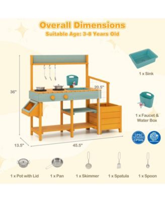 Corner Play Kitchen with Lights & Sounds, Suitable for Ages 3