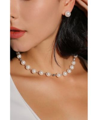 Leopard Shell Pearl Collar Necklace