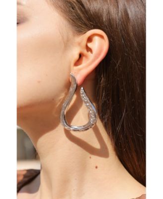 Wave Round Earrings