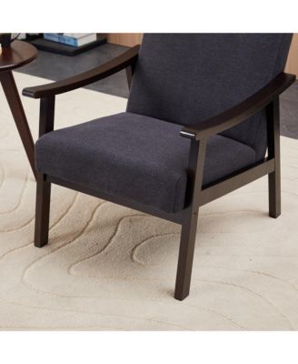 Mid-Century Modern Chair with Solid Wood Frame