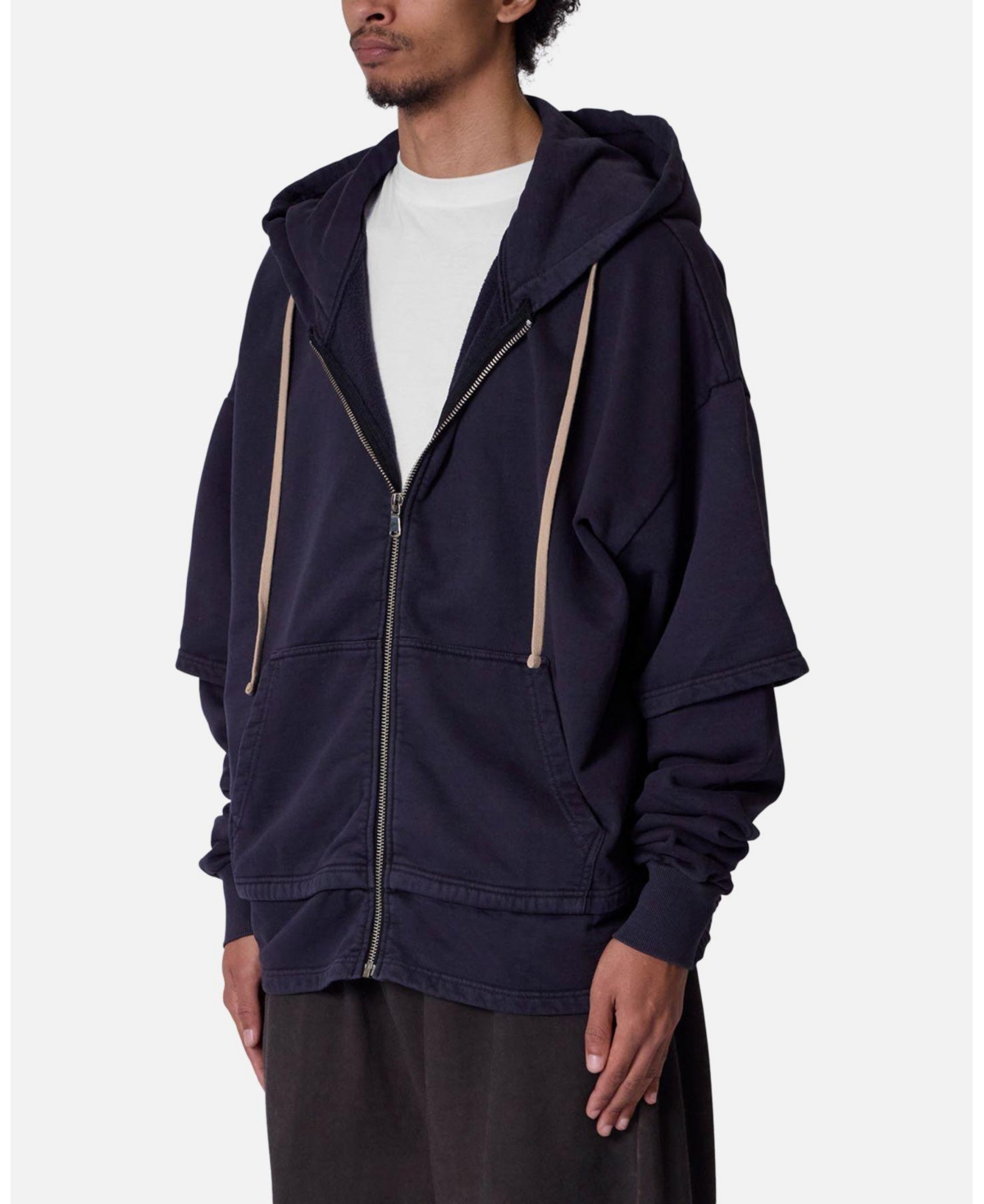 mnml Men's Double Layer Zipper Sweater