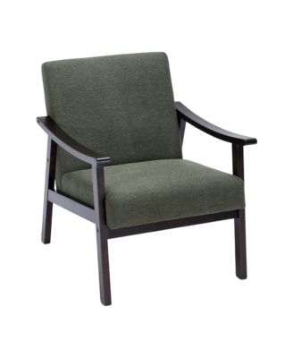 Mid-Century Modern Chair with Solid Wood Frame