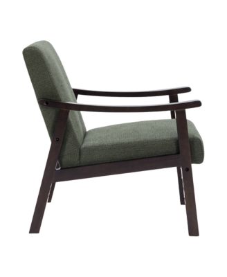 Mid-Century Modern Chair with Solid Wood Frame