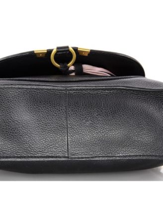 Small Marcie Satchel Leather