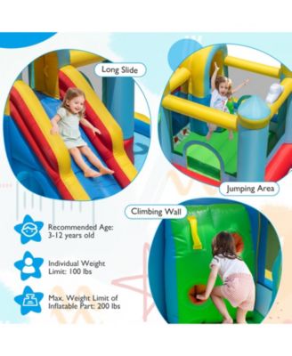 Giant Inflatable Water Slide Park with Long Slide & Jumping Area