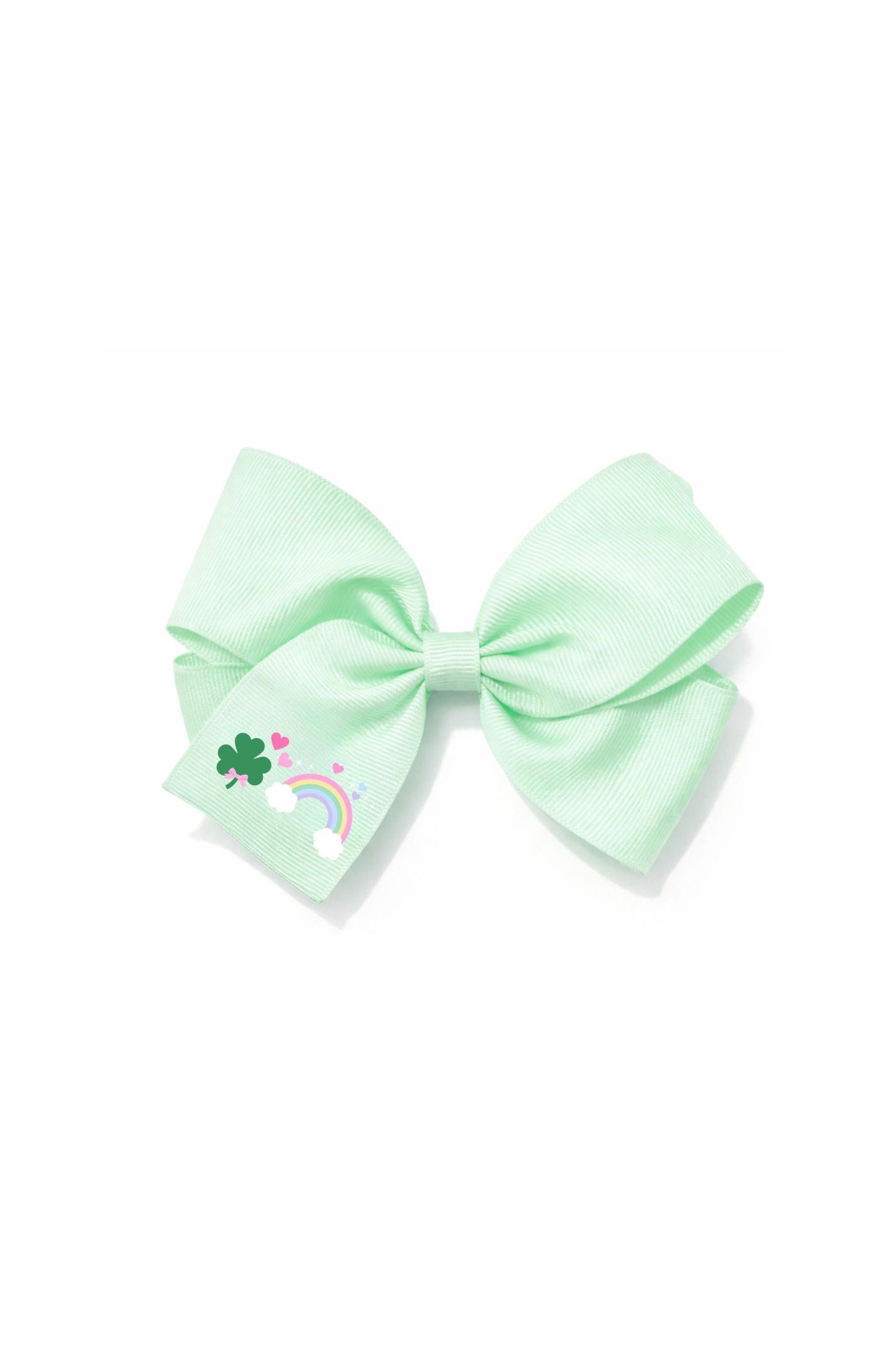 Аксессуары для волос Bits & Bows Rainbow Shamrock Hair Bow для девочек, цвет: Зелёный — фото 1