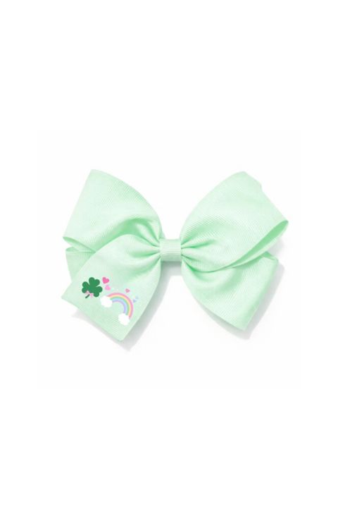 Аксессуары для волос Bits & Bows Rainbow Shamrock Hair Bow для девочек, цвет: Зелёный