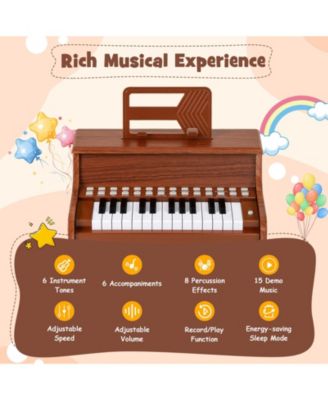 25-Key Kids Piano Keyboard with Adjustable Speed & Teaching Mode for Easy Musical Learning