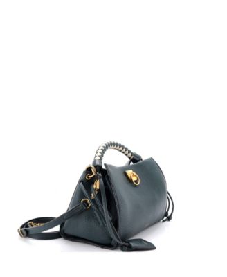 Small Iris Shoulder Bag Leather with Braided Detail