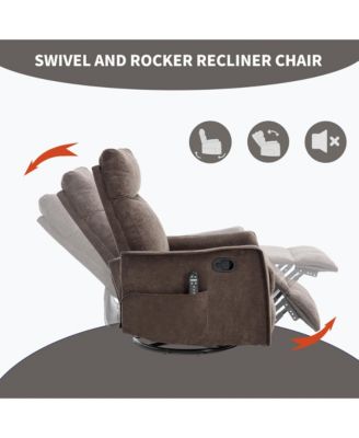 Rocker and Swivel in Fabric