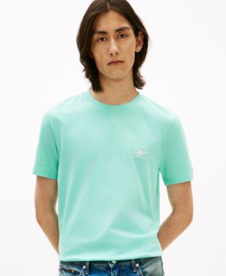 Men's TH Script Embroidered Monogram Crewneck T-Shirt