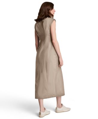 Women's Collared Button-Front Dress
