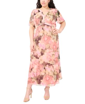 plus size empire waist maxi dress Raffi Empire Waist Pocket Maxi Dress