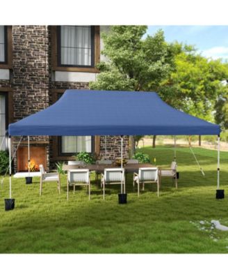10x20 ft Foldable Pop-Up Canopy Tent with Carry Bag for Outdoor Use