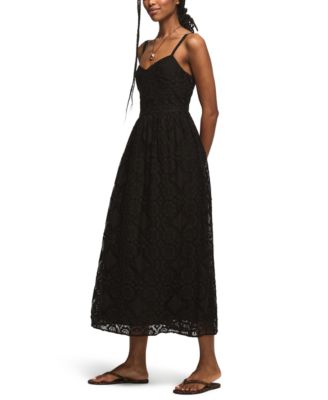 Women's Sweetheart Neck Drop Waist Ballet Midi Dress