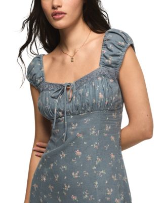 Women's Sweetheart Cap-Sleeve Midi Slip Dress