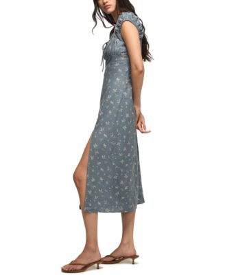 Women's Sweetheart Cap-Sleeve Midi Slip Dress