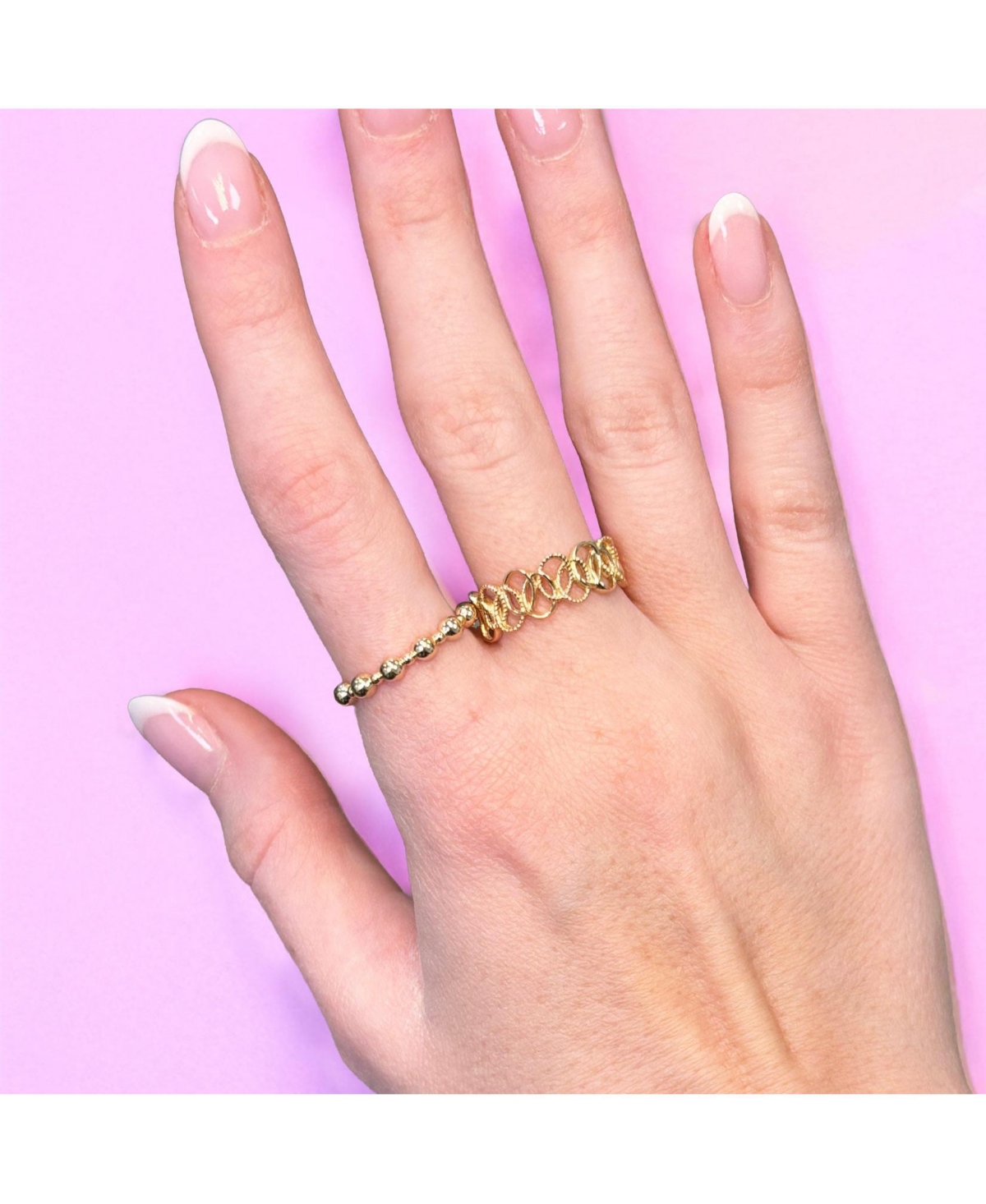 The Lovery Gold Ball Bead Ring 14K Gold