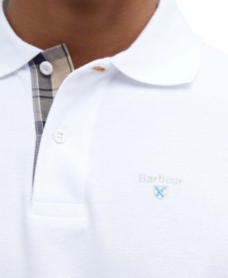Men's Tartan Pique Short-Sleeve Polo Shirt