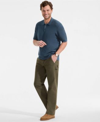 Men's Short Sleeve Fine Gauge Sweater Polo