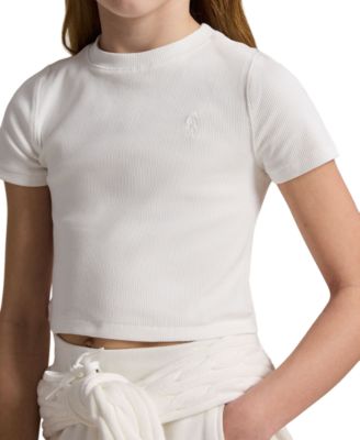 Girls' 7-16 Ribbed Boxy T-Shirt