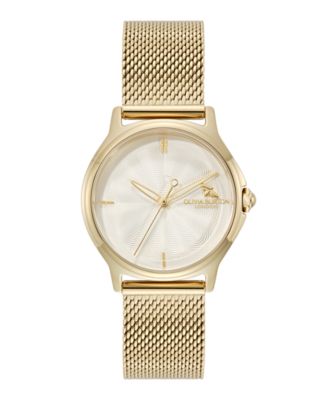 Women's OB Classic Bee Gold Tone Stainless Steel Mesh Bracelet Watch, 29.8mm