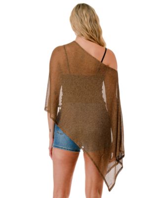 Mesh Metallic Poncho