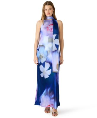 Juniors' Jaidan Halter Neck Maxi Dress