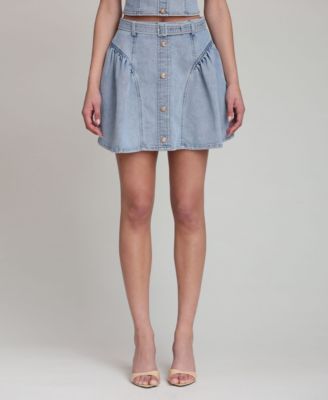 Women's Belted Mini Skirt