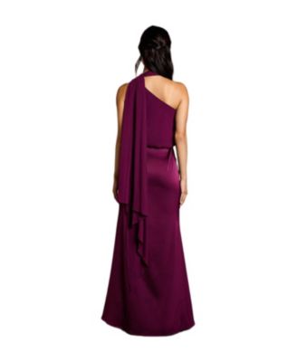 Women's One Shoulder Maxi Bridesmaid Dress