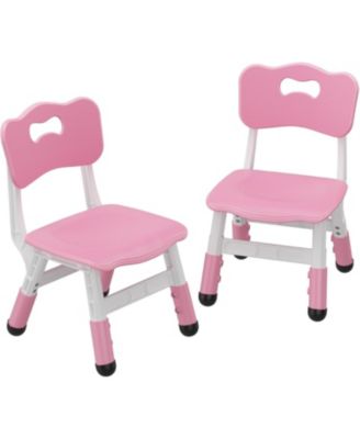 Kids Chair 2 Pack, 3 Levels Height Adjustable Kid Chair, Plastic Toddler Chairs for Children Boys Girls Age 2-6, Suitable for Indoor Use, Home