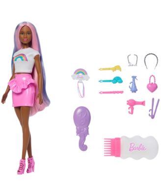 Rainbow Sparkle Hair Fashion Doll with Styling Accessories