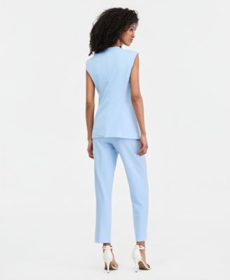 Four-Button Vest & Straight Pants