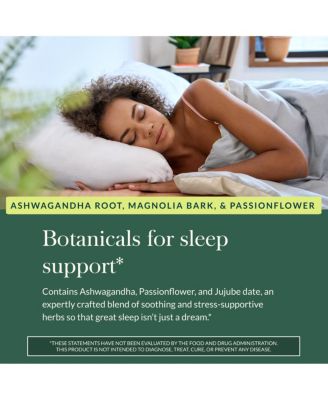 SleepThru - Sleep Support Supplement with Ashwagandha Root, Magnolia Bark, Passionflower - 120 Vegan Liquid Phyto-Caps (60 Servings)