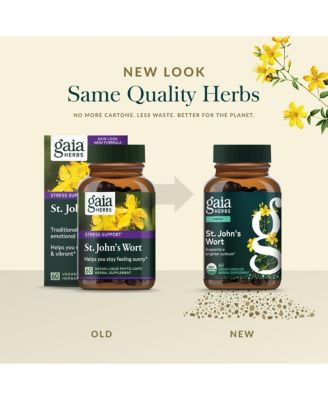 St. John's Wort - Stress Support Supplement - With St. John's Wort - 60 Capsules (60 Servings)