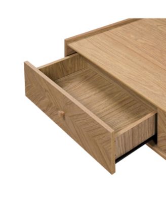 Summer Oak Manufactured Wood 2 Drawer Coffee Table