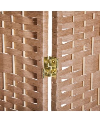 3 Panel Resin Wicker Folding Room Divider Privacy Screen Home Office Decor